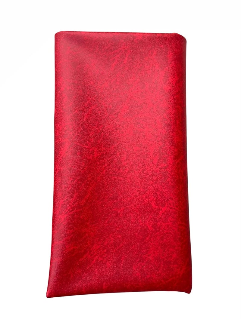 Vi3 Rexine Sheet Artificial Leathersheet for Crafts Sofas Chairs Auto Seat CoversTables Covering Furnishing etc 140 cms Width RED 1 Meter - Image 2
