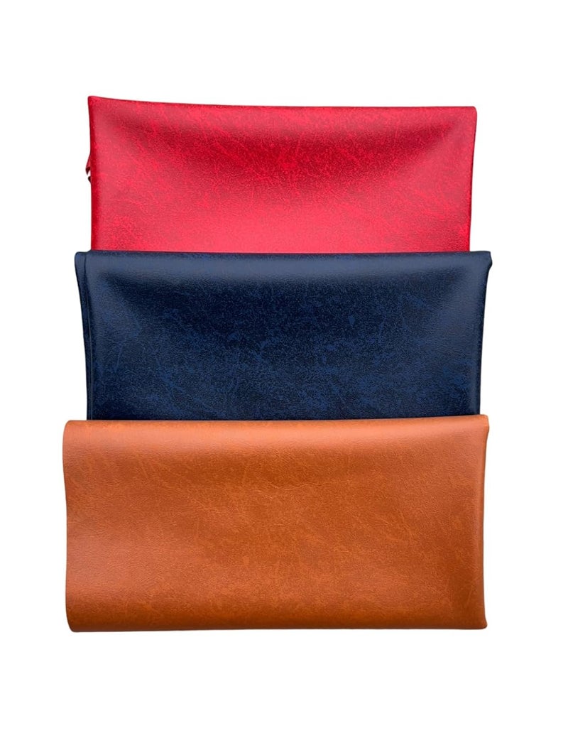 Vi3 Rexine Sheet Artificial Leathersheet for Crafts Sofas Chairs Auto Seat CoversTables Covering Furnishing etc 140 cms Width RED 1 Meter - Image 4