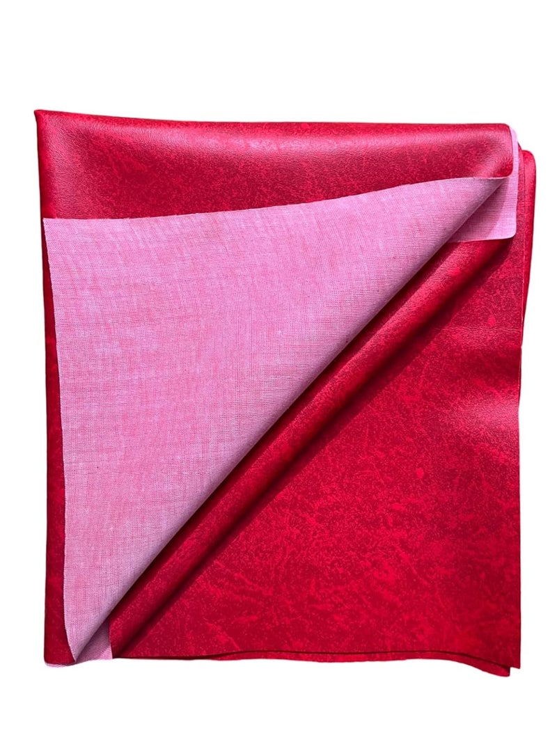 Vi3 Rexine Sheet Artificial Leathersheet for Crafts Sofas Chairs Auto Seat CoversTables Covering Furnishing etc 140 cms Width RED 1 Meter - Image 3