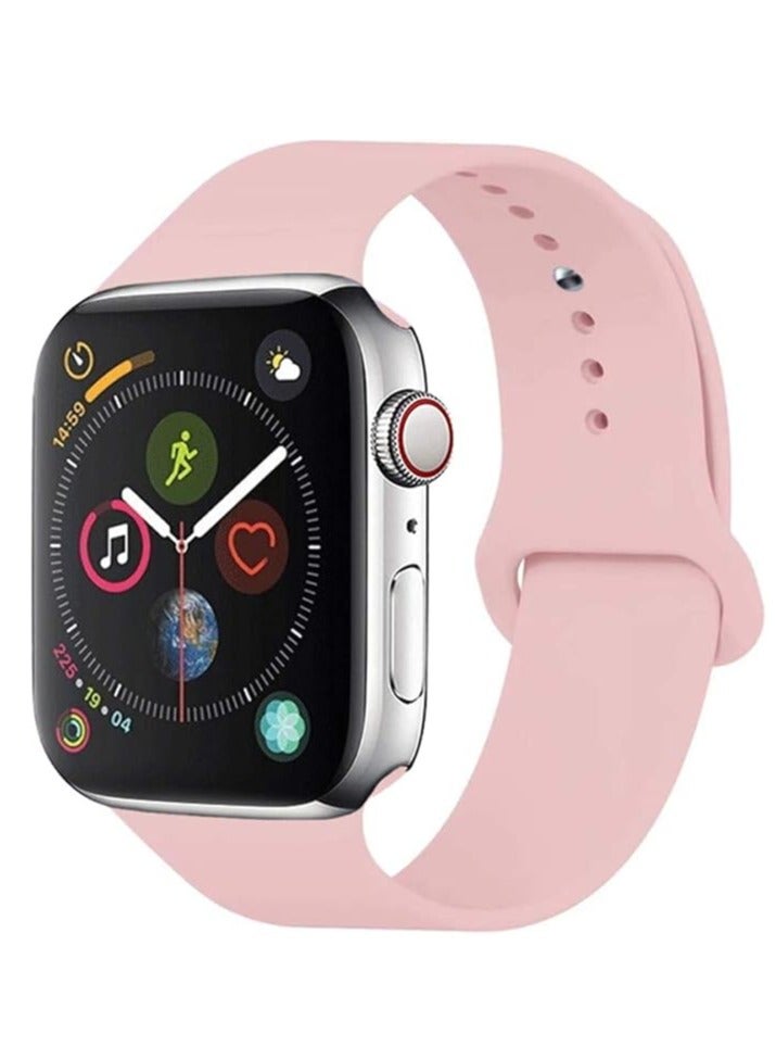 Silicone Band for Apple Watch Series 2/3/4/5/6/7SE 42mm 44mm 45mm 49mm/ - Image 1