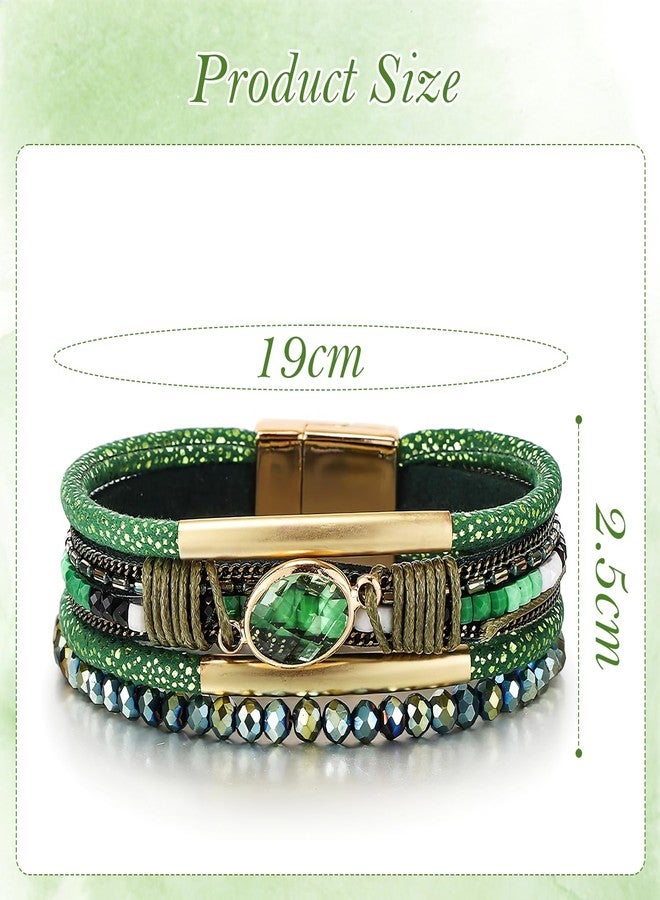 Flavizo Bohemian Bracelet for Women with Magnetic Clasp Adjustable Fit | Lightweight & Comfortable | Fashion Jewelry Accessories - Image 2