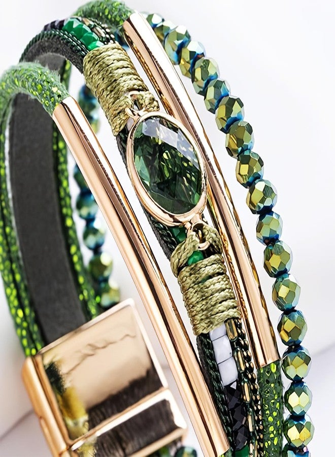 Flavizo Bohemian Bracelet for Women with Magnetic Clasp Adjustable Fit | Lightweight & Comfortable | Fashion Jewelry Accessories - Image 5
