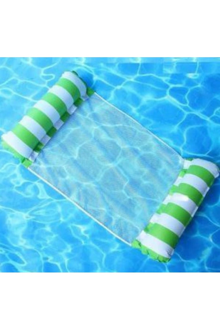 Inflatable Pool Float, Multi-Purpose Inflatable Water Hammock with Strong Net, Portable Pool Floats for Adults and Floating Pool Chair for Pool, Beach, Lake and Water Sports