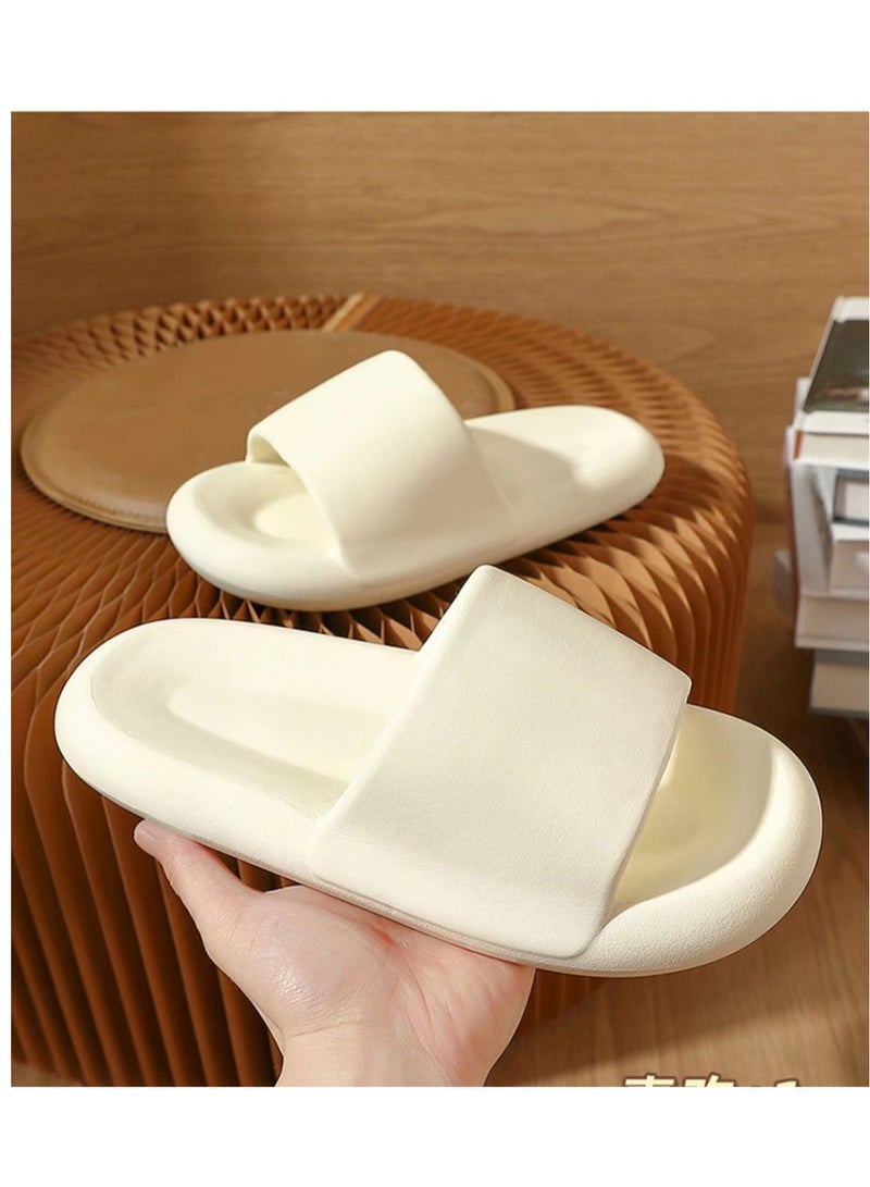 Summer Soft Sole Indoor Home Slippers Silent and Fragrant Couple Slippers Black - Image 2