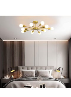 GEADI Modern Sputnik Chandelier Gold Mid Century Island Pendant Light Fixture 10 Light Ceiling Chandeliers for Kitchen Dining Room Bedrooms  - Image 5