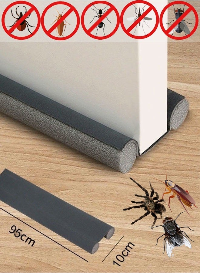HOMESTAR Door Air Stopper Bottom Seal Draft and Dust Color Insect Protector Grey - Image 1