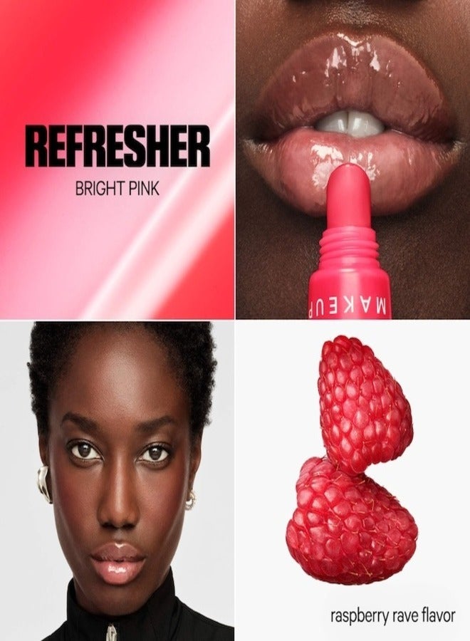 MILK MAKEUP Milk Makeup Balmade Hydrating Tinted Lip Balm Refresher 12ml – Bright Pink Tint with Raspberry Rave Flavor & Electrolytes  - Image 2