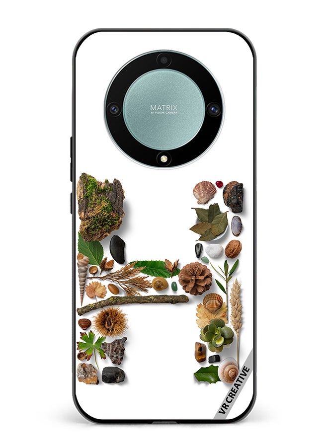 VR CREATIVE Protective Case Cover For Honor X9b Alphabet H Design Multicolour - Image 1