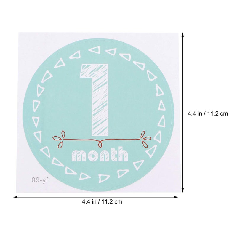 Babies Monthly Stickers Photo Props Keepsake Set For Boys And Girls Record Months Of Life Growth - Image 3