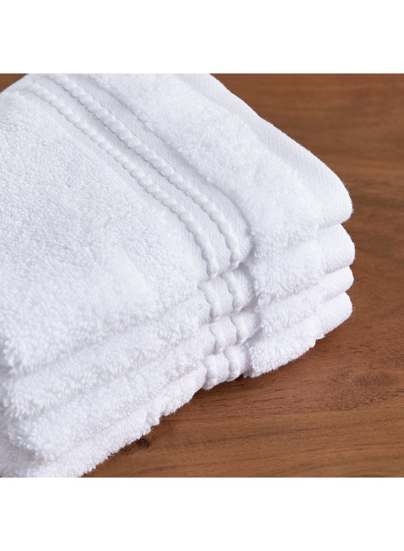 Home Box Cloud Soft Serene Zero Twist 4-Piece Face Towel Set 30 x 30 cm  - Image 2