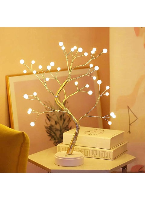 BM Ecom LED Tabletop Bonsai Tree Light Touch Switch DIY Artificial Light Tree Lamp Decoration Festival Holiday BatteryUSB Operated Pearl Node Lamp