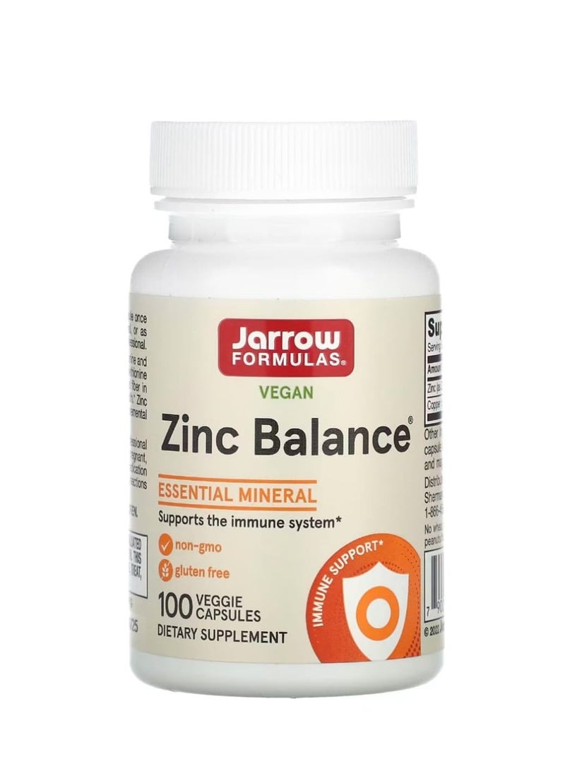 جارو فورملاز كبسولات نباتية متوازنة من الزنك النباتي 100 كبسولة - Image 1