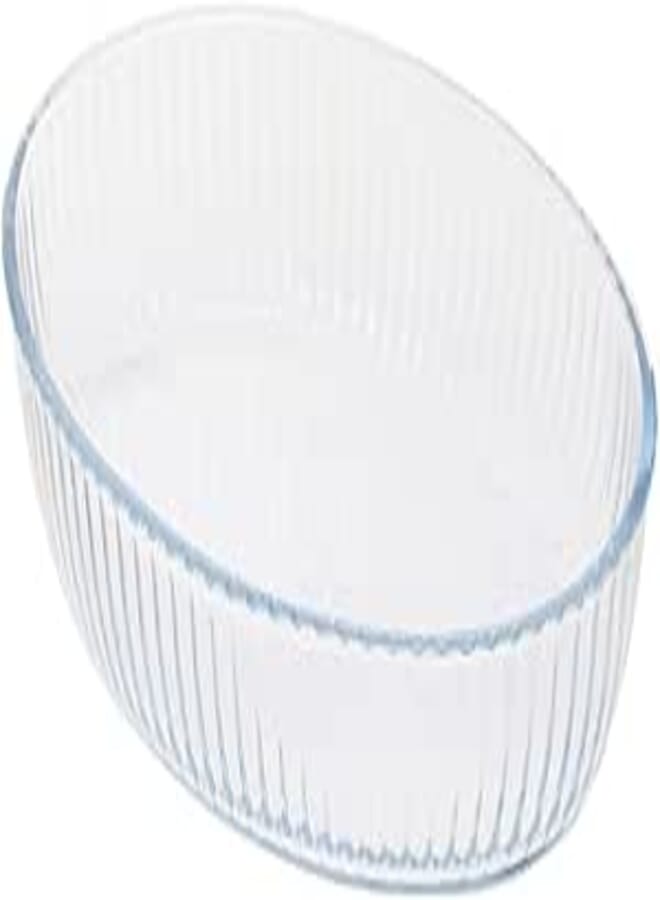 BRO ART Oven Glass Oval Tray / 1.55 Liter Capacity/Elegant design, Trusted Brand, Attractive shape