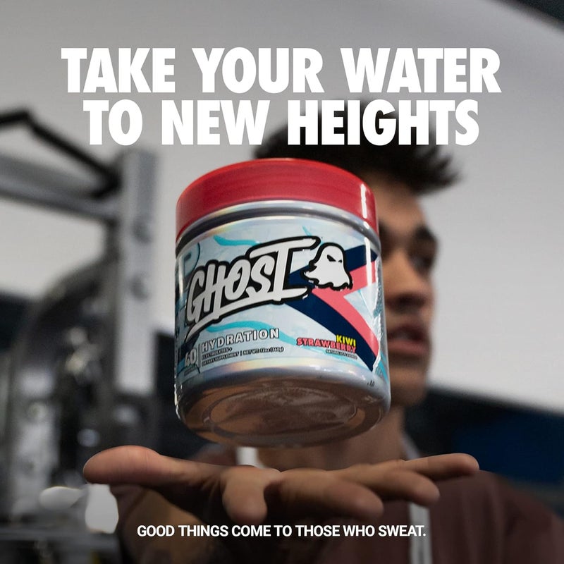 GHOST Hydration Kiwi Strawberry 40 Serv Electrolyte Powder  Drink Mix Supplement with Magnesium Potassium Calcium Vitamin C  Taurine for Energy  Endurance  Vegan Free of Soy Sugar  Gluten - Image 2