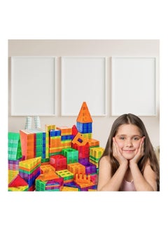 HOPHOP HopHop Early Learning Brain Development Magnet Building Tiles - Set of 60 Pieces  - Image 2
