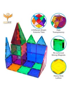 HOPHOP HopHop Early Learning Brain Development Magnet Building Tiles - Set of 60 Pieces  - Image 3