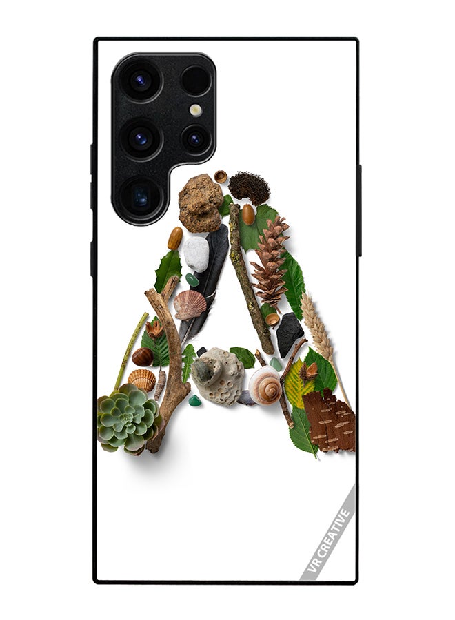 VR CREATIVE Protective Case Cover For Samsung Galaxy S25 Ultra Alphabet A Design Multicolour