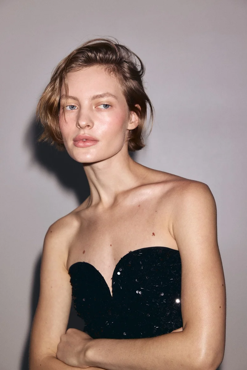 H&M Embellished bandeau top