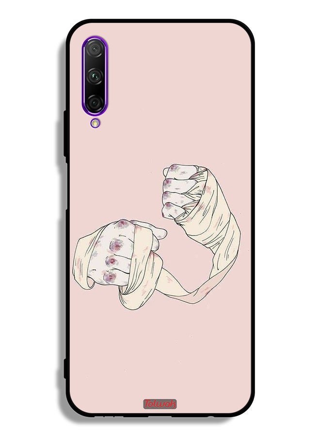 Tolwak Huawei Y9s Protective Case Cover Fighter Art - Image 2