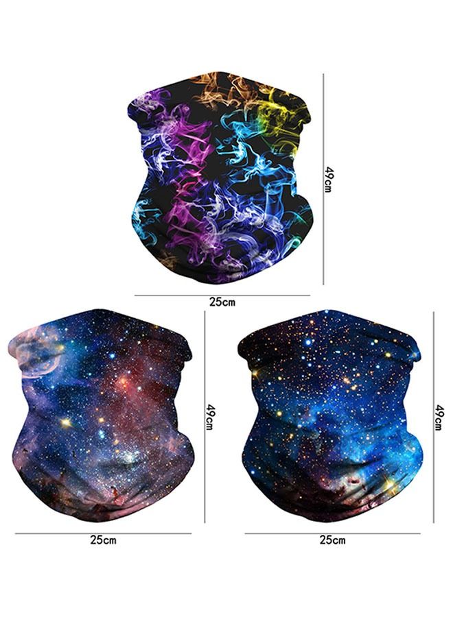 ZCM-HAPPY 3-Piece Sun Protective Neck Gaiter Outdoor Cycling Neck Scarf - Image 5