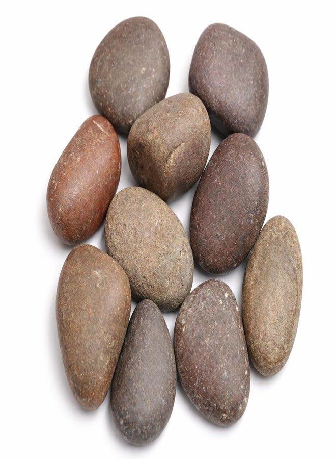 Wowtag Natural Stones (Pack of 10) 3-5 CM, Fishtank, Terrarium Decor, Rock Painting,Home Decor, Non Polished, Plant pots, Table Decor - Image 1