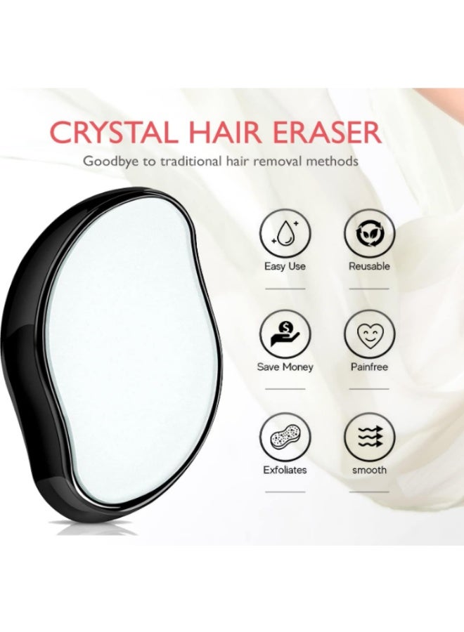مزيل الشعر بالكريستال النانو – أداة إزالة شعر بدون ألم مع تقشير البشرة، مزيل شعر قابل لإعادة الاستخدام للنساء والرجال مناسب للذراعين والساقين والجسم - Image 2