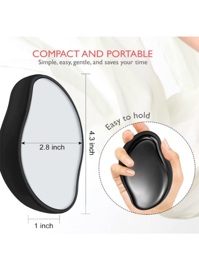 مزيل الشعر بالكريستال النانو – أداة إزالة شعر بدون ألم مع تقشير البشرة، مزيل شعر قابل لإعادة الاستخدام للنساء والرجال مناسب للذراعين والساقين والجسم - Image 5