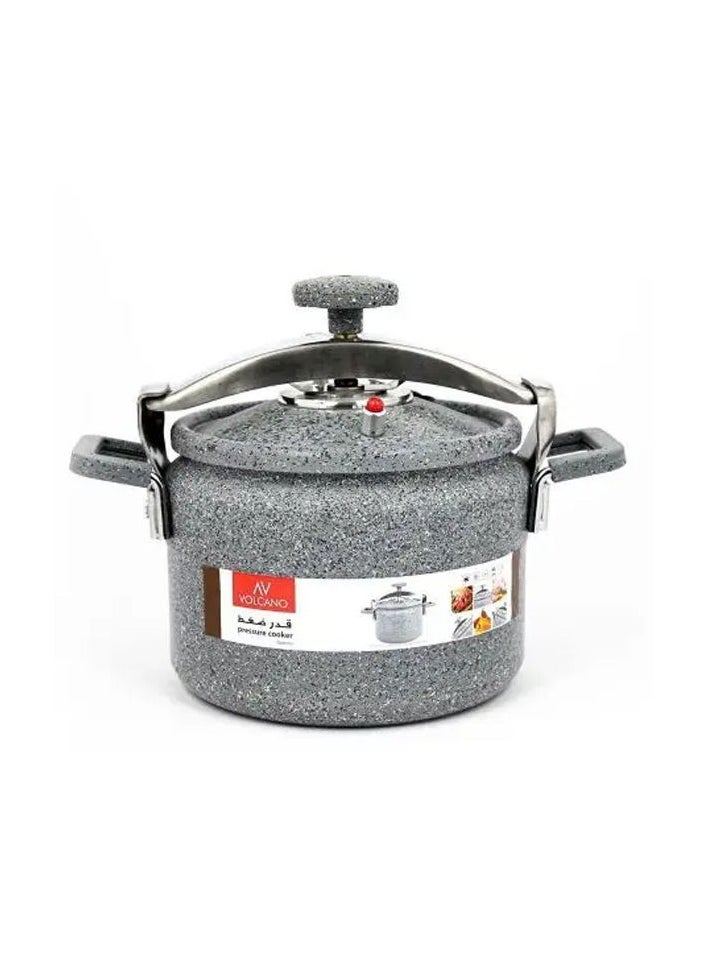 Volcano 9Liters Granite Pressure Cooker Volcano with metal handle 9 liters Grey grey  - Image 2