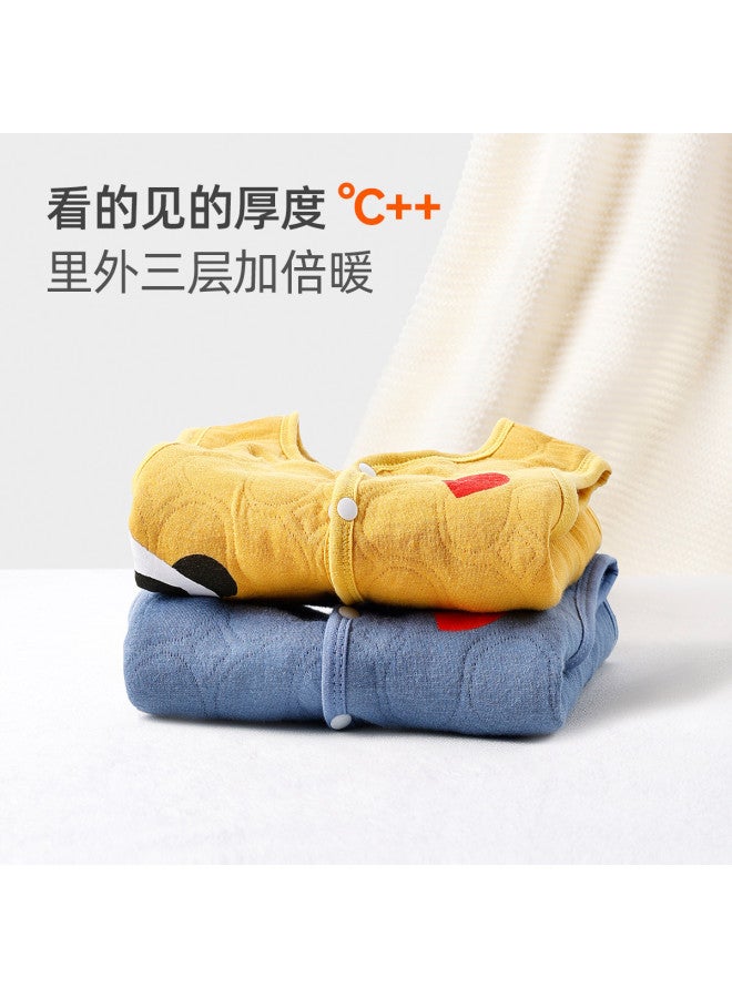 YISHUANGER Baby Vest, Spring And Autumn Padded, Chinese New Year Celebration, Unisex Baby Outerwear Vest, Little Mandarin Jacket, Inner Layer Warm Vest, Versatile - Image 4