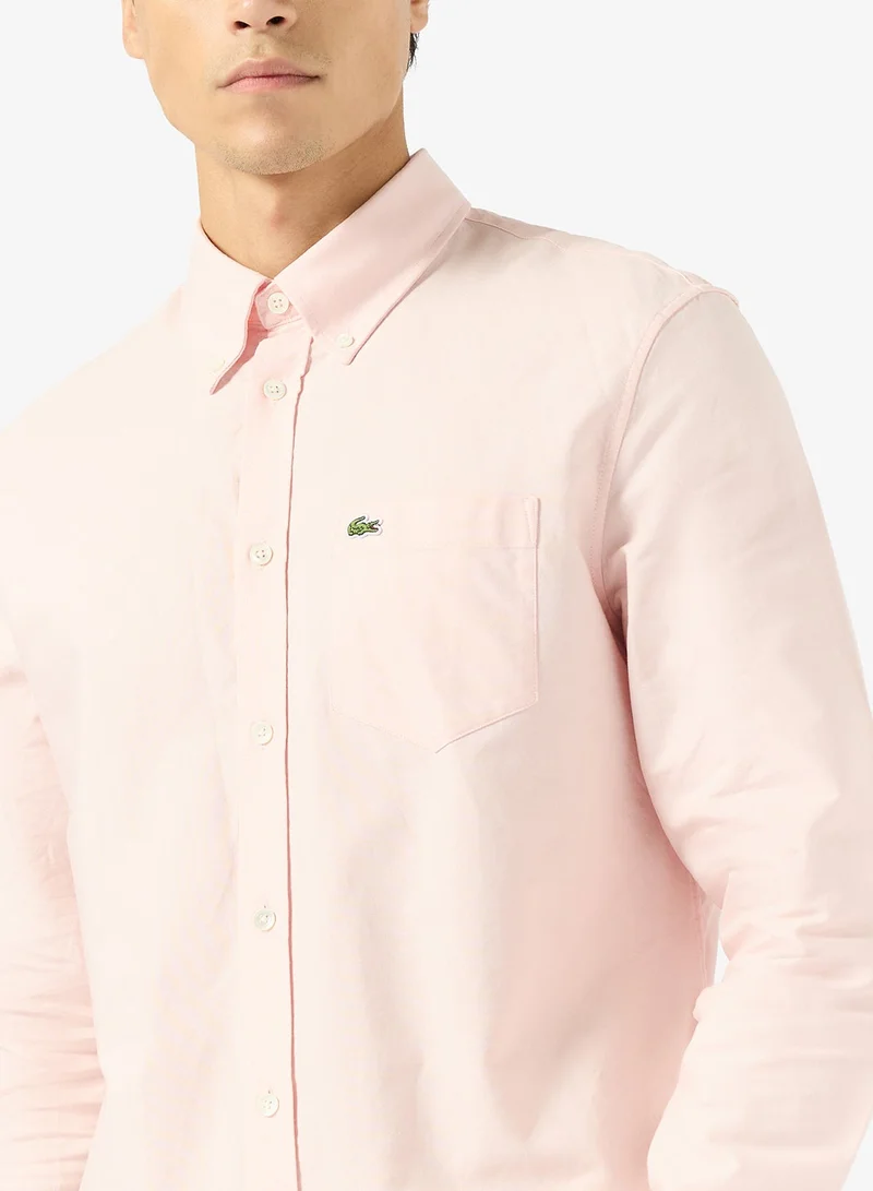 Lacoste  Regular Fit Oxford Shirt for Men | Best Price UAE