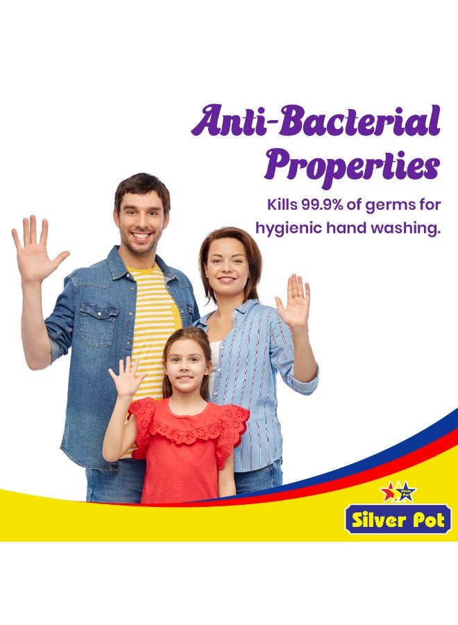 Silver Pot Fresh Lavender Hand Wash Liquid Soap 20 Litres – (4 x 5 Litres) Gentle on Hands - Removes Oil, Grease & Odor - Germ Protection Hand Soap - Fresh Lavender Fragrance - Image 4