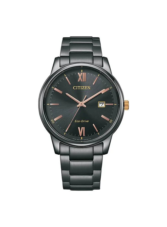 CITIZEN Men's Stainless Steel with Black Ion Plating Strap Eco-Drive Standard Watch BM6976-72E - 40 mm