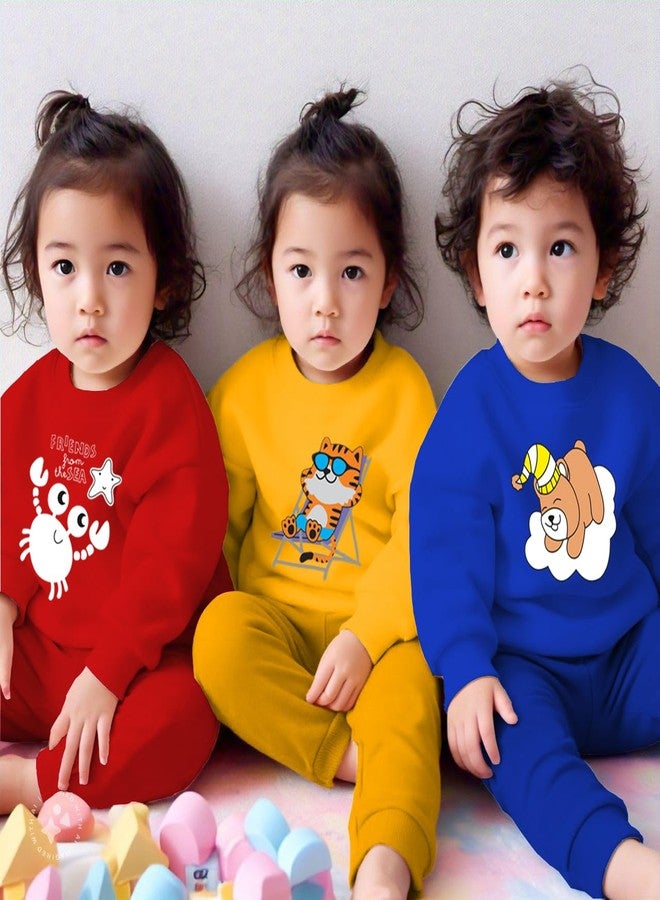 Toddylon Baby Tshirts Full Sleeves Regular Fit Unisex T-Shirt Round Neck Pullover Sweatshirt | Cotton Tees | Printed Top (Tshirts Only) (Pack of 5, 2-3 Years) - Image 5