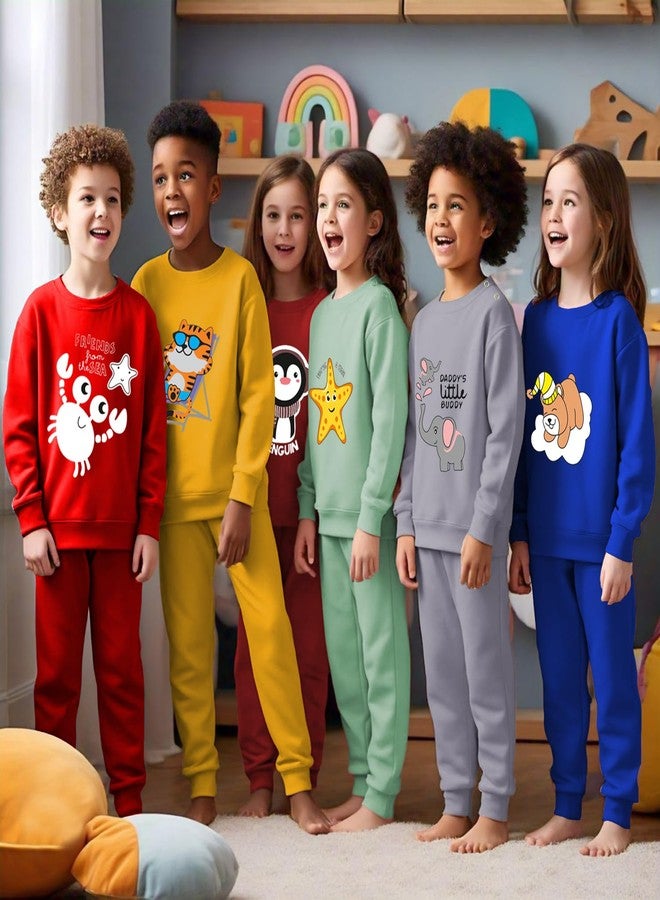 Toddylon Baby Tshirts Full Sleeves Regular Fit Unisex T-Shirt Round Neck Pullover Sweatshirt | Cotton Tees | Printed Top (Tshirts Only) (Pack of 5, 2-3 Years) - Image 4