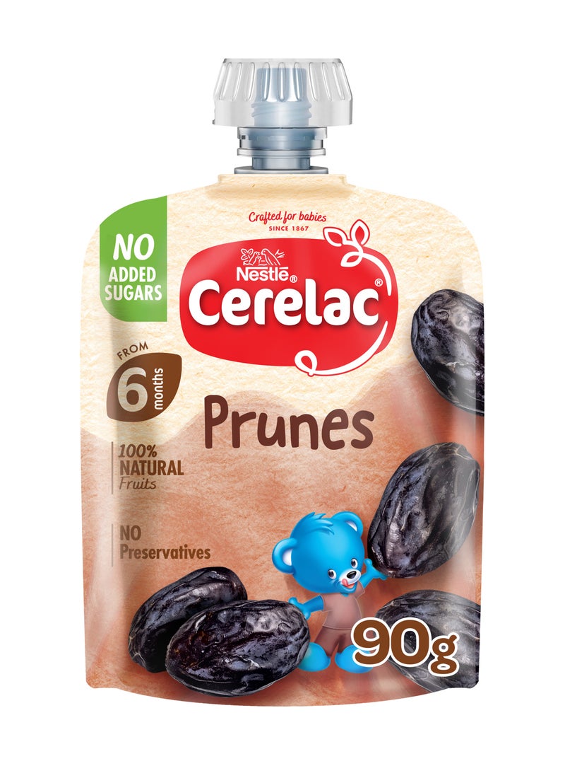 Cerelac Nestle Prunes Puree Pouch Baby Food 90gm - Image 1