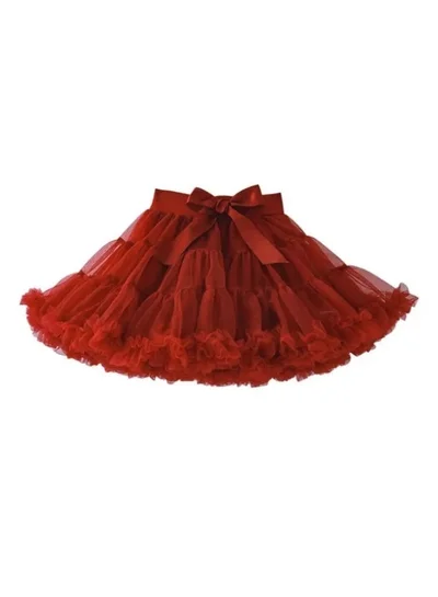 Yoehyaul Burgendy Tutu Skirt for Girls