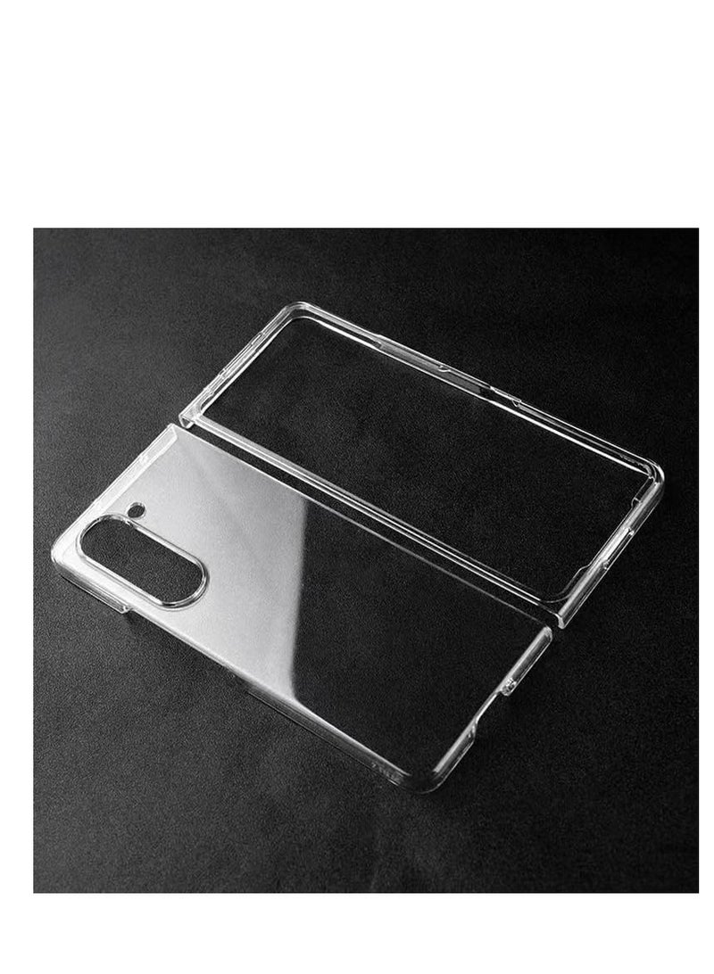 GENNEXT Case for Samsung Galaxy Z Fold 5 Case [Slim Fit]  Transparent PC Cover, Shock-proof Bumper Phone Case for Samsung Galaxy Z Fold 5 5G 2023- Crystal Clear - Image 4