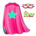 iROLEWIN KidsSuperheroCape and Mask for BoysGirls Super Hero Dressup Costumes as Children Birthday Party Gifts Favors - Image 2