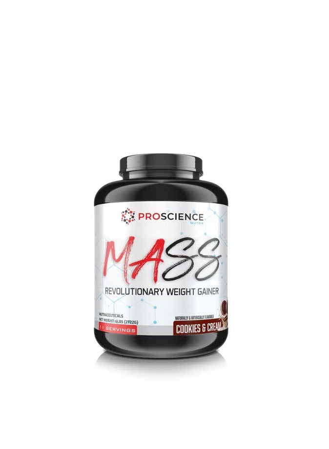 النوترا برو ساينس نوترا ماس، مكسب الوزن الثوري، 6 أرطال، بنكهة الكوكيز والكريمة - Image 1