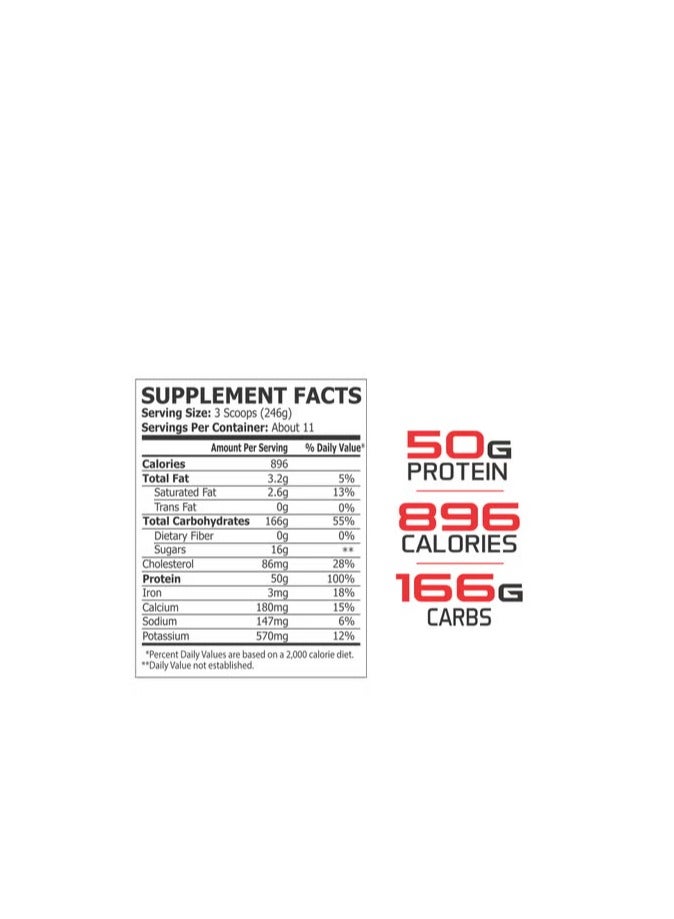 النوترا برو ساينس نوترا ماس، مكسب الوزن الثوري، 6 أرطال، بنكهة الكوكيز والكريمة - Image 2