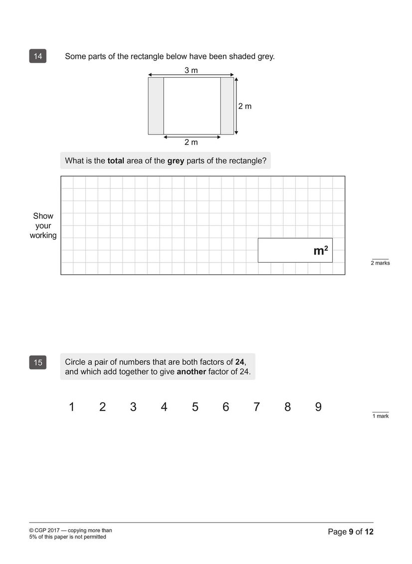 null - KS2 Maths & English SATS Practice Papers: Pack 1 - for the 2025 tests (with free Online Extras) - Image 1