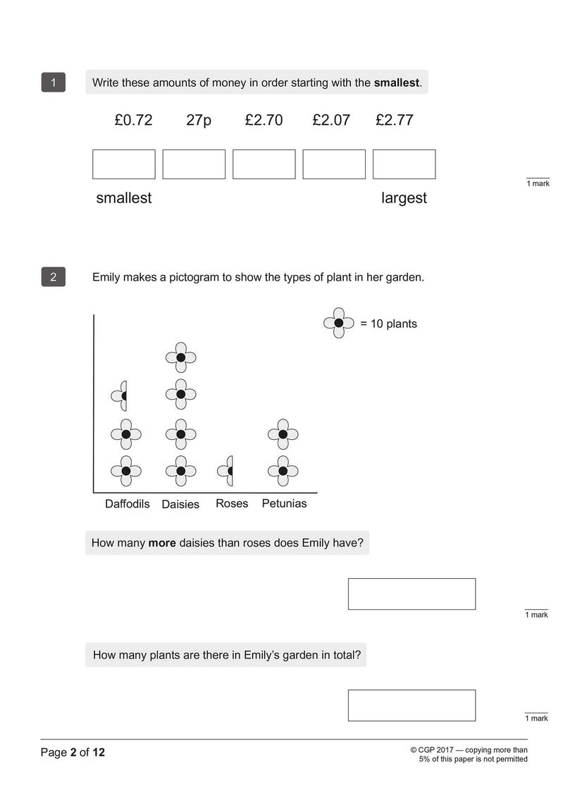 null - KS2 Maths & English SATS Practice Papers: Pack 1 - for the 2025 tests (with free Online Extras) - Image 1