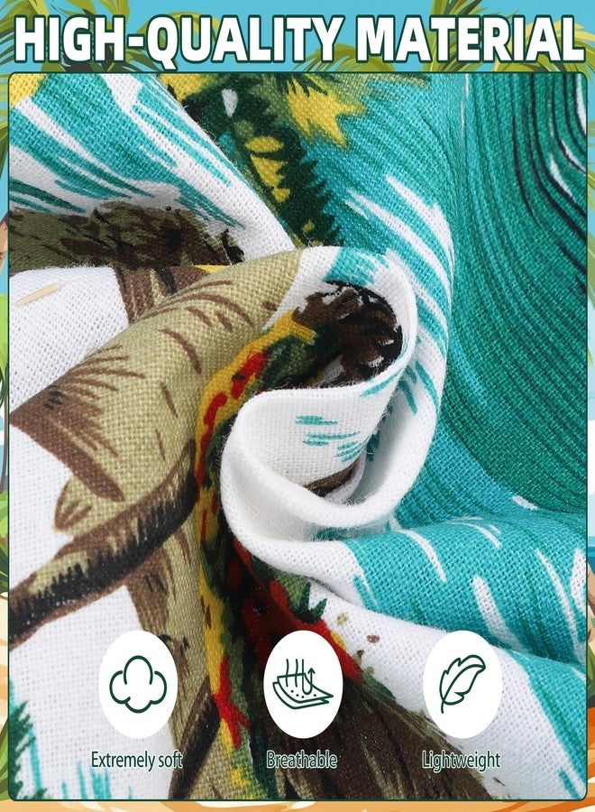 KOOLTAIL Dog Hawaiian Shirt, Dog Summer Clothes with Leash D-Ring for Medium Large Dogs, Floral Cool Beach Puppy Shirts with Sun Protection,Breathable Soft Pet Outfit Indoor&Outdoor Boy&Girl, Green L - Image 4