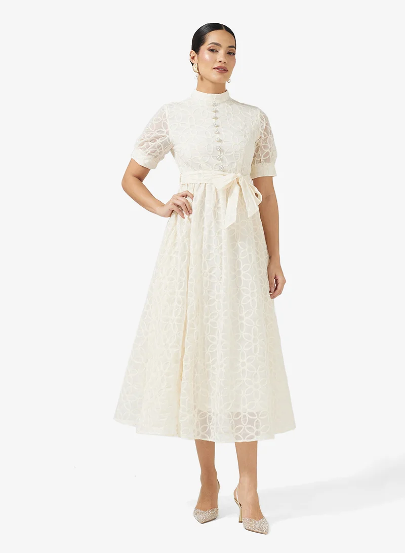 خزانة Textured A-line Dress
