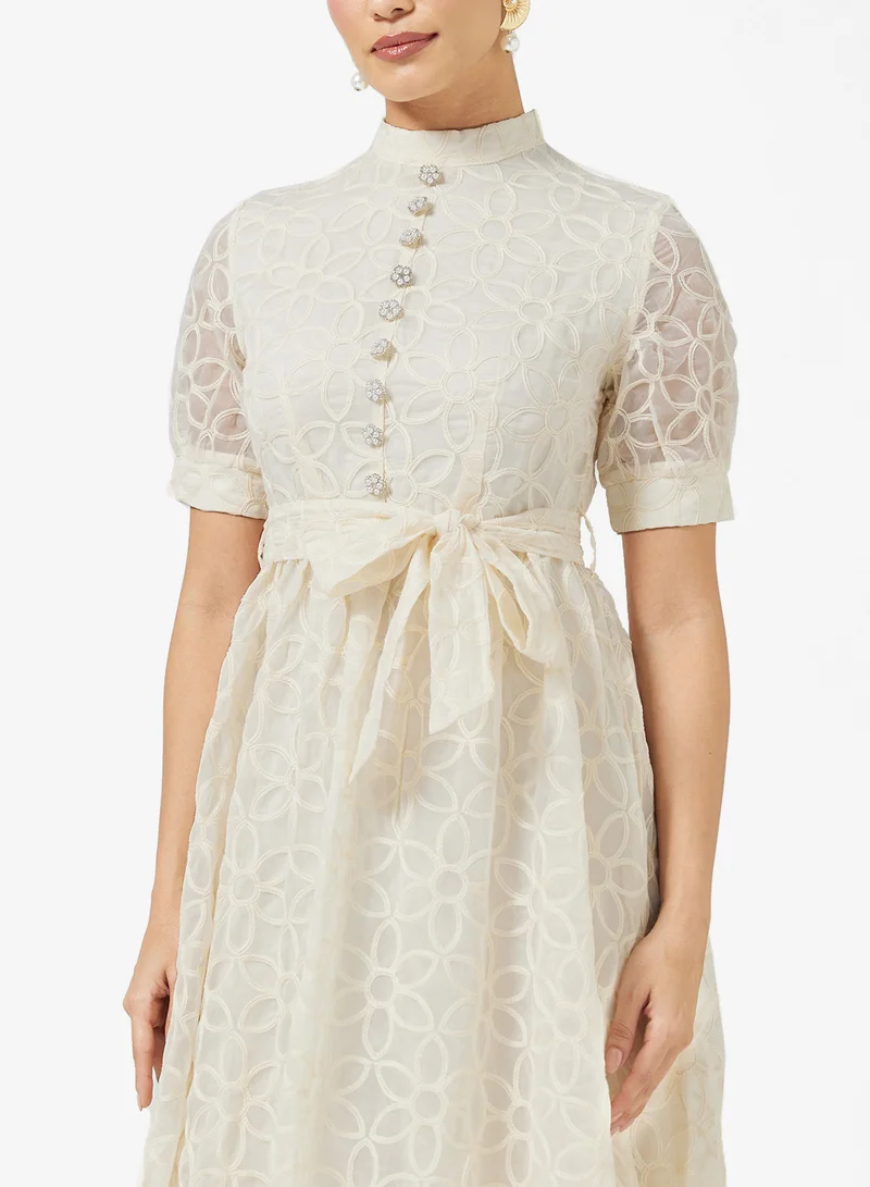 خزانة Textured A-line Dress