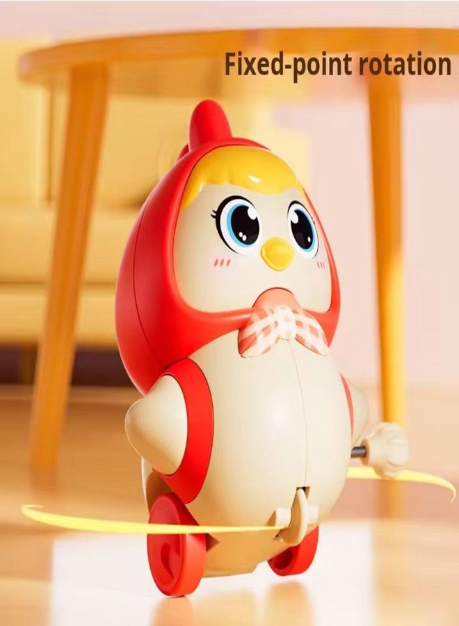 ACROWN Cute Animal Toys for Kids Sensory Worm Animal Wind up Colorful Toy Insect Figurines for Boys and Girls Multicolor Animals Toys Pack of 1 (Chicken Toys Walking Family) - Image 3