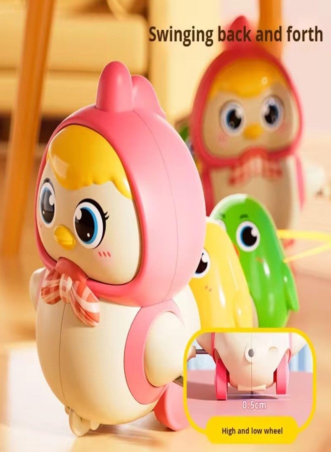 ACROWN Cute Animal Toys for Kids Sensory Worm Animal Wind up Colorful Toy Insect Figurines for Boys and Girls Multicolor Animals Toys Pack of 1 (Chicken Toys Walking Family) - Image 5