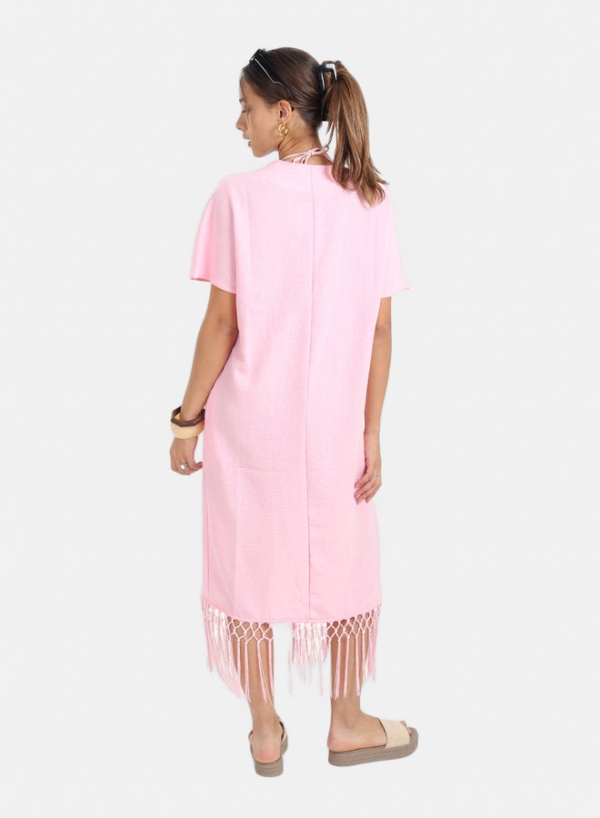 Carina Dress with Fringes Detail - Image 3