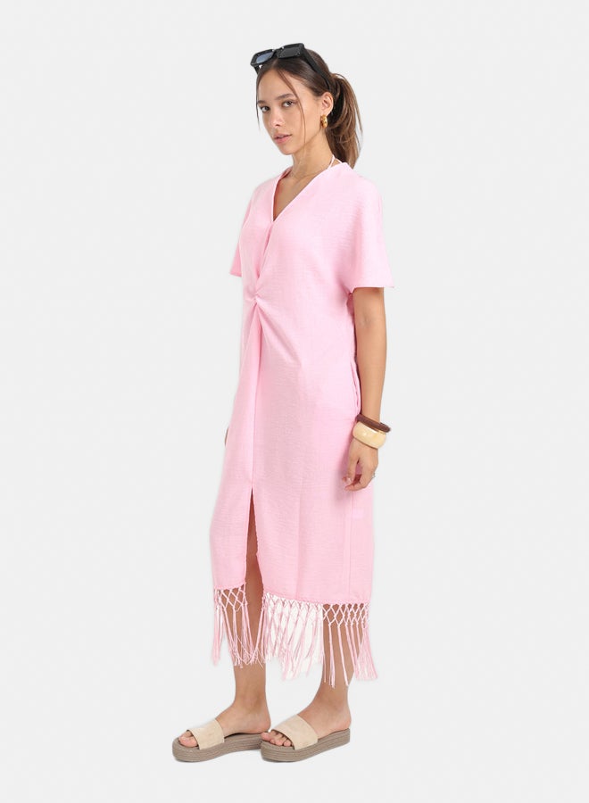 Carina Dress with Fringes Detail - Image 2
