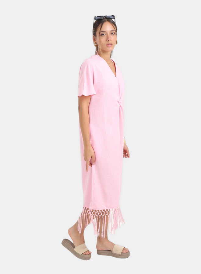 Carina Dress with Fringes Detail - Image 5